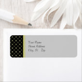 金ゴールド十字型パターンラベルテンプレート ラベル (インサイチュ)