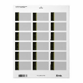 金ゴールド十字型パターンラベルテンプレート ラベル (フルシート)