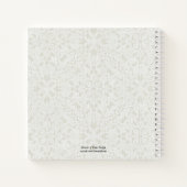 金ゴールド十字架 |花 |祈りの言葉 |仕訳帳 ノートブック (裏面)