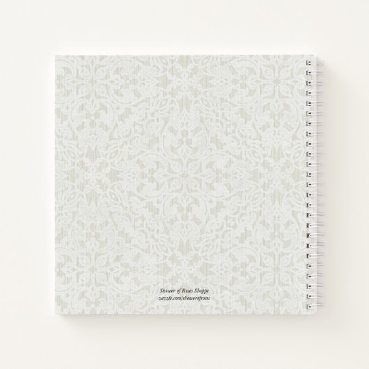 金ゴールド十字架 |花 |祈りの言葉 |仕訳帳 ノートブック (裏面)