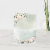 金ゴールド十字花写真追悼会 招待状 (裏面)