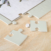 金ゴールド十字（白い花） ジグソーパズル (側面)