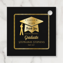 金ゴールド卒業キャップクラス年感謝