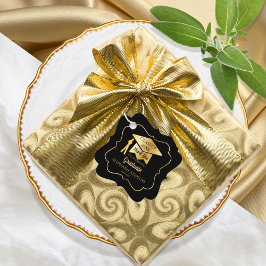 金ゴールド卒業キャップクラス年感謝 フェイバータグ