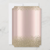 金ゴールド卒業キャップ、ダイヤモンドバラ金ゴールド卒業 招待状 (裏面)