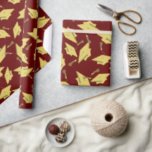 金ゴールド卒業キャップin the air on Maroonパーティー