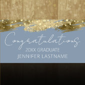 金ゴールド卒業パーティー予算バナー 横断幕