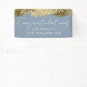 金ゴールド卒業パーティー予算バナー 横断幕 (インサイチュ)