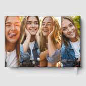 金ゴールド卒業写真コラージゲストブック ゲストブック (裏面)