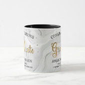 金ゴールド卒業祝いグレイ卒業 マグカップ (中央)