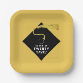 金ゴールド卒業2025パーティー ペーパープレート