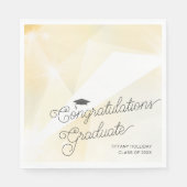 金ゴールド卒業 スタンダードランチョンナプキン (正面)