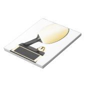 金ゴールド卓球トロフィー ノートパッド (回転)