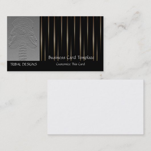 金ゴールド博物館アフリカマスク部族美術館 名刺 (正面/裏面)