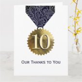 金ゴールド印フェイク式社員記念日 カード (黄色い花)