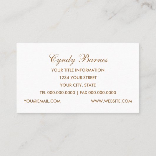 金ゴールド印刷テクスチャ名刺 名刺 (裏面)