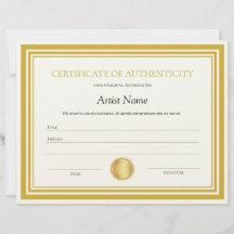 金ゴールド印鑑証明テンプレート