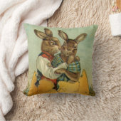 金ゴールド卵のヴィンテージイースタービクトリアン クッション (ブランケット)