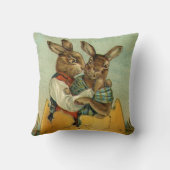 金ゴールド卵のヴィンテージイースタービクトリアン クッション (裏面)