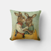 金ゴールド卵のヴィンテージイースタービクトリアン クッション (正面)