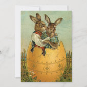 金ゴールド卵のヴィンテージイースタービクトリアン シーズンカード (正面)