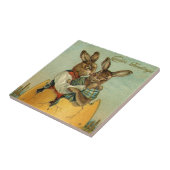 金ゴールド卵のヴィンテージイースタービクトリアン タイル (側面)