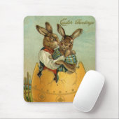 金ゴールド卵のヴィンテージイースタービクトリアン マウスパッド (マウス)