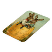 金ゴールド卵のヴィンテージイースタービクトリアン マグネット (左側)