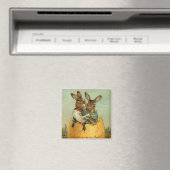 金ゴールド卵のヴィンテージイースタービクトリアン マグネット (インサイチュ (食洗機))