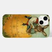 金ゴールド卵のヴィンテージイースタービクトリアン Case-Mate iPhoneケース (裏面 (横))