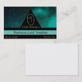 金ゴールド卵シンボルロゴ 名刺 (正面/裏面)