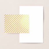 金ゴールド又は銀箔のストライプ空白のグリーティングカード 箔カード (ディスプレー)