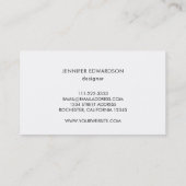 金ゴールド及びターコイズの石造りの宝石用原石の鉱物 名刺 (裏面)