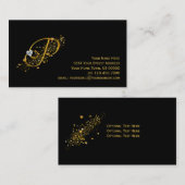 金ゴールド及びダイヤモンドはP Stardustの名刺に署名します 名刺 (正面/裏面)