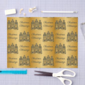 金ゴールド及び海軍3賢者のクリスマスの恵み 薄葉紙 (クラフト)