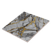 金ゴールド及び灰大理石セラミックタイル タイル (側面)