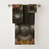 金ゴールド及び銀の星の粉じん効果 バスタオルセット (インサイチュ)