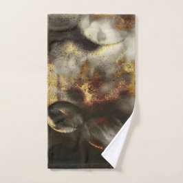 金ゴールド及び銀の星の粉じん効果 バスタオルセット