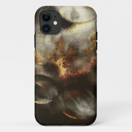 金ゴールド及び銀の星の粉じん効果 iPhone 11 ケース