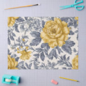 金ゴールド及び銀フローラデザインティッシュペーパー 薄葉紙 (クラフト)