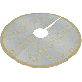 金ゴールド及び銀ポリエステルツリースカート ブラッシュドポリエステルツリースカート (アングル)