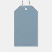 金ゴールド及び銀青色溶融金属 ギフトタグ (裏面)