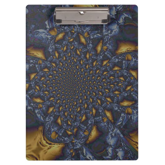 金ゴールド及び銀青色溶融金属 クリップボード (正面)