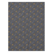 金ゴールド及び銀青色溶融金属 テーブルクロス (正面)