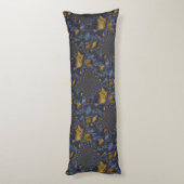 金ゴールド及び銀青色溶融金属 ボディピロー (裏面 (縦))