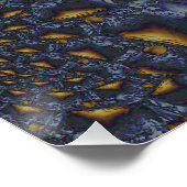 金ゴールド及び銀青色溶融金属 ポスター (コーナー)