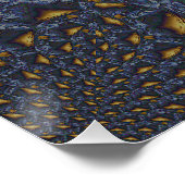 金ゴールド及び銀青色溶融金属 ポスター (コーナー)