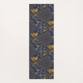 金ゴールド及び銀青色溶融金属 ヨガマット (裏面)