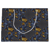 金ゴールド及び銀青色溶融金属 ラージペーパーバッグ (正面)