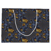 金ゴールド及び銀青色溶融金属 ラージペーパーバッグ (裏面)